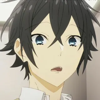 🖇 Anime, Portret, Męski, Horimiya, Manga telegram sticker