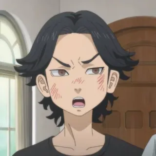 😠 Keisuke Baji Tokyo Revengers アニメ, 漫画, 場地圭介, 東京リベンジャーズ, キャラクター, ポートレート telegram sticker