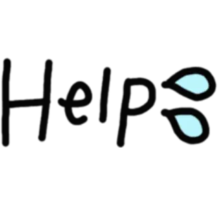 🙏 Help: pomoc, pilne, nagłe wypadek, wsparcie, SOS, wołanie o pomoc telegram sticker