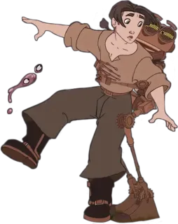🤗 Jim Hawkins Treasure Planet Disney, animazione, avventura, Jim Hawkins, Il pianeta del tesoro telegram sticker