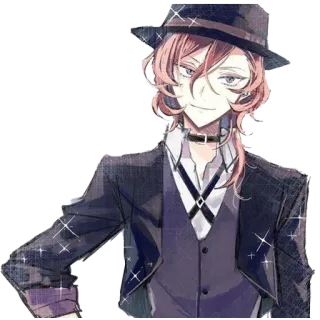 😊 Chuuya Nakahara Bungou Stray Dogs Anime, Charakter, Chuuya Nakahara, Bungou Stray Dogs telegram sticker