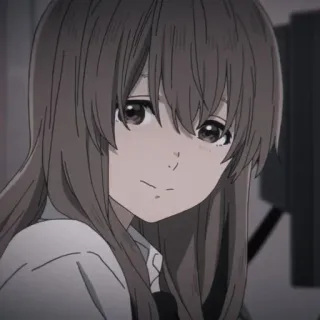 😊 Nishimiya Shoko A Silent Voice Anime, Dziewczyna, Postać, Silent Voice, Nishimiya Shoko, Manga telegram sticker
