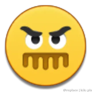 😡 angry emoji, mad, furious, rage, emoji, annoyed, upset whatsapp sticker