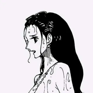 😳 Nico Robin One Piece anime, one piece, nico robin, manga telegram sticker