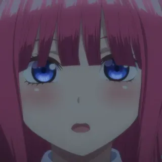 😯 anime, garota, cabelo rosa, fofa, mangá, personagem telegram sticker