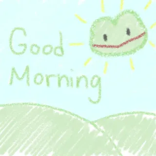 ☀️ Good Morning Bom dia, Sol, Colinas, Saudação, Positivo, Saudável telegram sticker