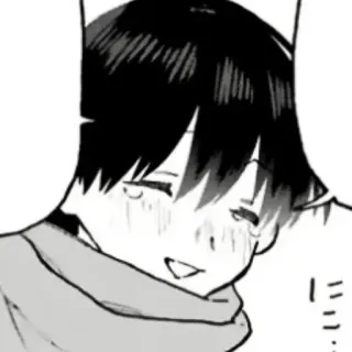 ❄️ にこ… 애니메이션, 만화, 귀여운, 미소, 행복한, 일본 telegram sticker
