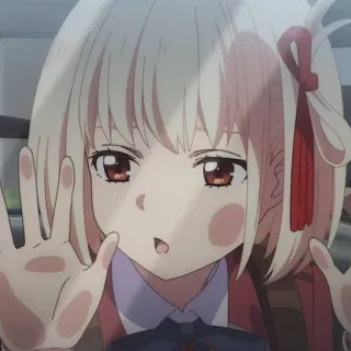🎗 アニメ, 可愛い, 女の子, キャラクター, 目, アート, イラスト telegram sticker