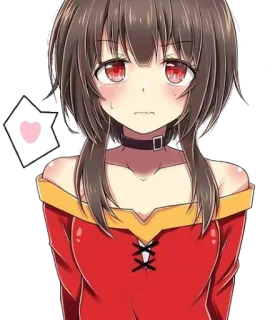🥰 Megumin Konosuba Anime, Mädchen, Süß, Megumin, Konosuba, Waifu whatsapp sticker