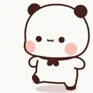 🚶‍♀ Panda, Fofo, Kawaii, Animal, Urso, Desenho animado telegram sticker
