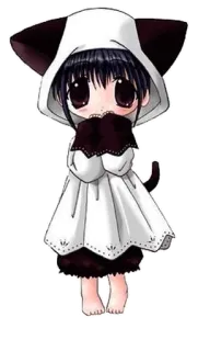 😔 อนิเมะ, น่ารัก, มังงะ, จิบิ, คาวาอิ, ผู้หญิง, การ์ตูน telegram sticker