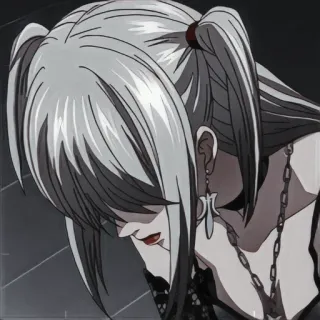 📓 Misa Amane Death Note Аниме, Манга, Готика, Тетрадь Смерти, Миса whatsapp sticker