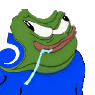 😋 Pepe the Frog Pepe, meme, frog, internet culture telegram sticker