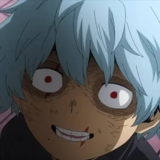 💀 Tomura Shigaraki My Hero Academia アニメ, ヴィラン, 死柄木, 弔, 僕のヒーローアカデミア telegram sticker