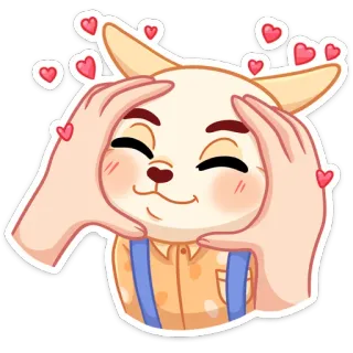 🥰 fofo, animal, cachorro, corações, amor, desenho animado, adorável telegram sticker
