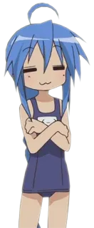 🙃 Konata Izumi Lucky Star Anime, Lucky Star, Konata Izumi, Manga, Traje de baño whatsapp sticker