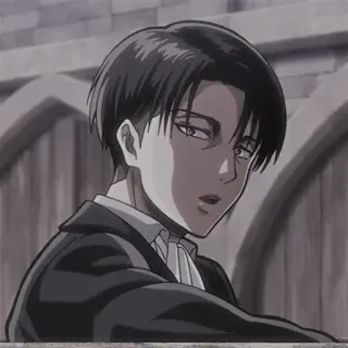 ⛓ Levi Ackerman Attack on Titan anime, manga, character, Levi Ackerman, Attack on Titan telegram sticker