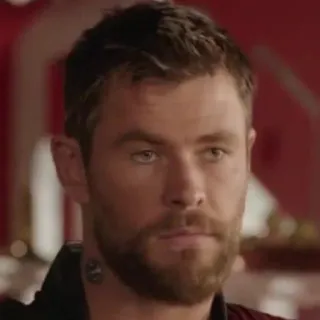 😕 Thor marvel, chris hemsworth, dio del tuono, supereroe telegram sticker