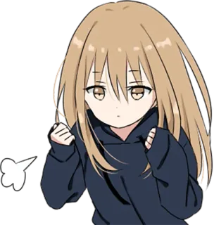 ✊ 动漫, 女孩, 卡通, 角色, 可爱 whatsapp sticker
