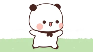 🍩 Panda, Süß, Kawaii, Cartoon, Tier telegram sticker