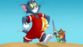 😁 Tom & Jerry Tom and Jerry tom, jerry, kartun, pantai, musim panas telegram sticker