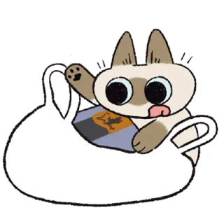👀 cat, animal, funny, cute, sticker, pet telegram sticker
