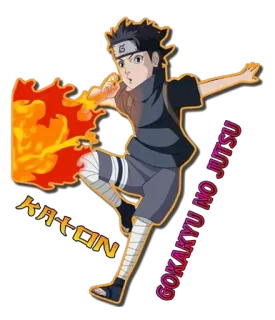 🔥 KATON GOKAKYU NO JUTSU Anime, Manga, Fuego, Jutsu whatsapp sticker