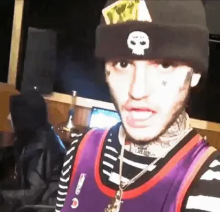 💙 Lil Peep แร็ปเปอร์, นักดนตรี, Lil Peep, เพลง telegram sticker