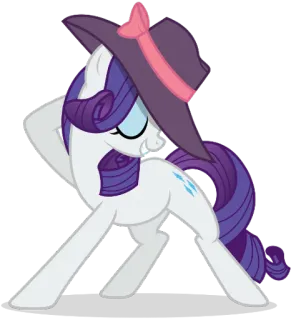😎 Rarity My Little Pony My Little Pony, Rarity, cartoon, pony, friendship, cute telegram sticker