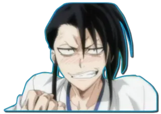 😡 Anime, Mangá, Personagem, Expressão, Retrato whatsapp sticker