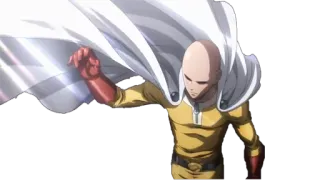 😠 Saitama One-Punch Man Anime, Super-herói, Mangá, Herói, One Punch Man, Saitama, Careca de capa telegram sticker