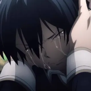 😭 anime, llorando, triste, emocional telegram sticker