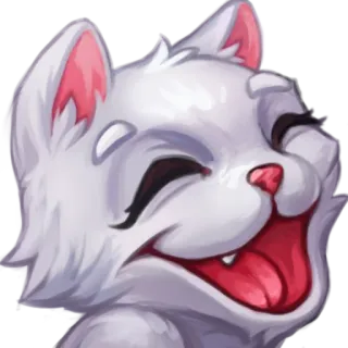 🤣 cat, animal, cartoon, pet, sticker, mammal telegram sticker