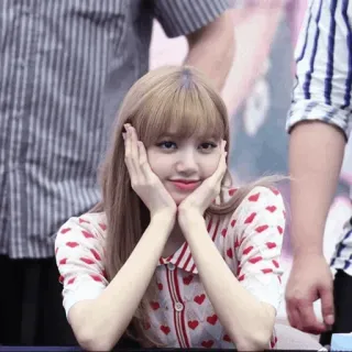 🍣 Lisa kpop, idol, sängerin, frau, süß, promi whatsapp sticker