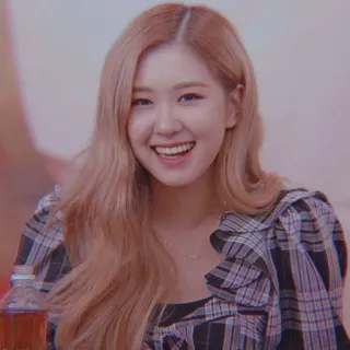 🐿️ Rose Kpop, cantante, Rose, Blackpink, donna, sorridente telegram sticker