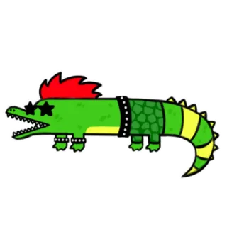 😄 Montgomery Gator Five Nights at Freddy's Montgomery Gator, FNAF, Five Nights at Freddy's, Animatronic, Krokodil, Rockstar whatsapp sticker