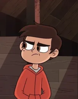 😒 Marco Diaz Star vs. the Forces of Evil cartoon, character, tv show, Marco Diaz, Star vs. the Forces of Evil telegram sticker
