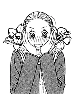 ☺️ Manga, Anime, Fiore, Felice, Ragazza telegram sticker