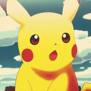 😊 Pikachu Pokemon ปิกาจู, โปเกมอน, อนิเมะ, สีเหลือง, น่ารัก, การ์ตูน telegram sticker