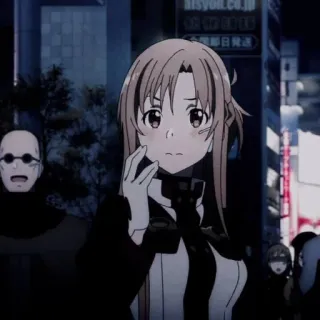 🐭 Asuna Yuuki Sword Art Online anime, character, sword art online, asuna yuuki, animated whatsapp sticker