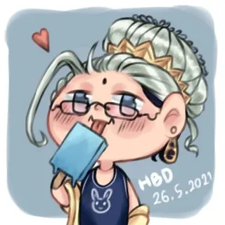 🌟 HBD
26.5.2021 만화, 아이스바, 귀여운, 안경, 하트, 토끼, 생일 telegram sticker