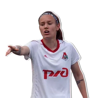 👈 サッカー, アスリート, 女性, スポーツ, サッカー選手 telegram sticker