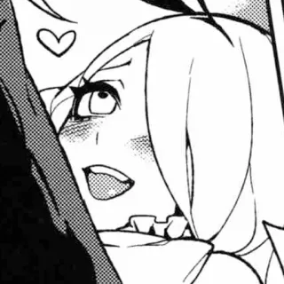 😘 anime, manga, cuore, ragazza telegram sticker