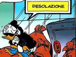 😞 Scrooge McDuck DESOLAZIONE dessin animé, Picsou, argent, BD telegram sticker