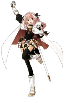 😆 Astolfo Anime, Personnage, Épée, Fantasy telegram sticker
