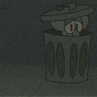 🧃 Squidward squidward, spongebob, meme, trash, sad, dumpster whatsapp sticker