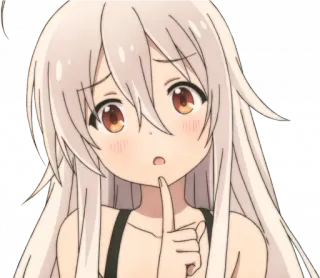 🤔 Anime, Chica, Lindo, Personaje telegram sticker