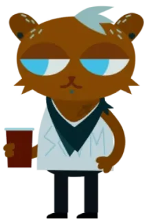 🧋 SPWM desenho animado, antropomórfico, urso, SPWM, personagem whatsapp sticker