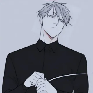 🇬🇷 Anime, Charakter, Mann, Kunst telegram sticker