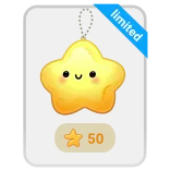 🎁 limited gwiazda, słodkie, edycja limitowana, plusz, brelok whatsapp sticker